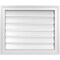 Ekena Millwork Vertical Surface Mount PVC Gable Vent: Functional, w/ 2"W x 1-1/2"P Brickmould Frame, 24"W x 20"H GVPVE24X2002SF - alternate 1
